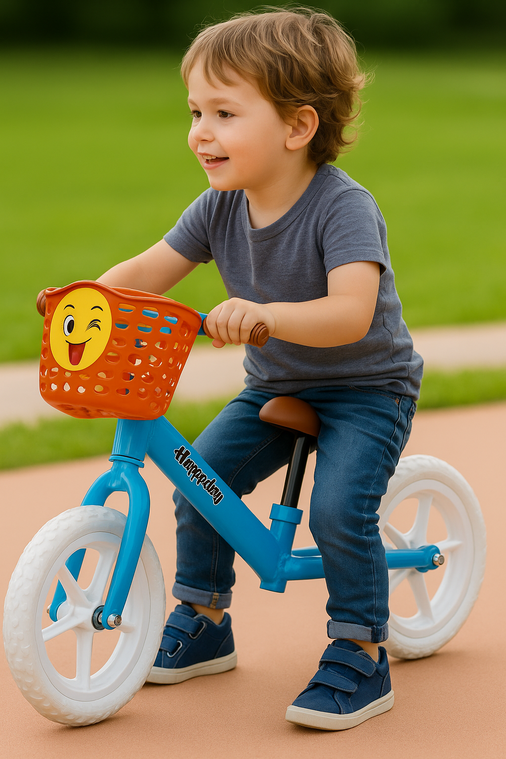 bici sin pedal azul