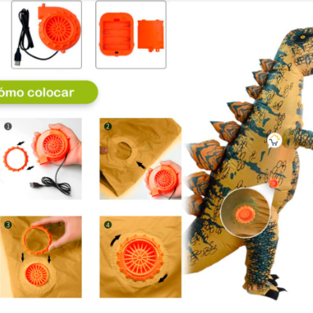 disfraz dinosaurio rex